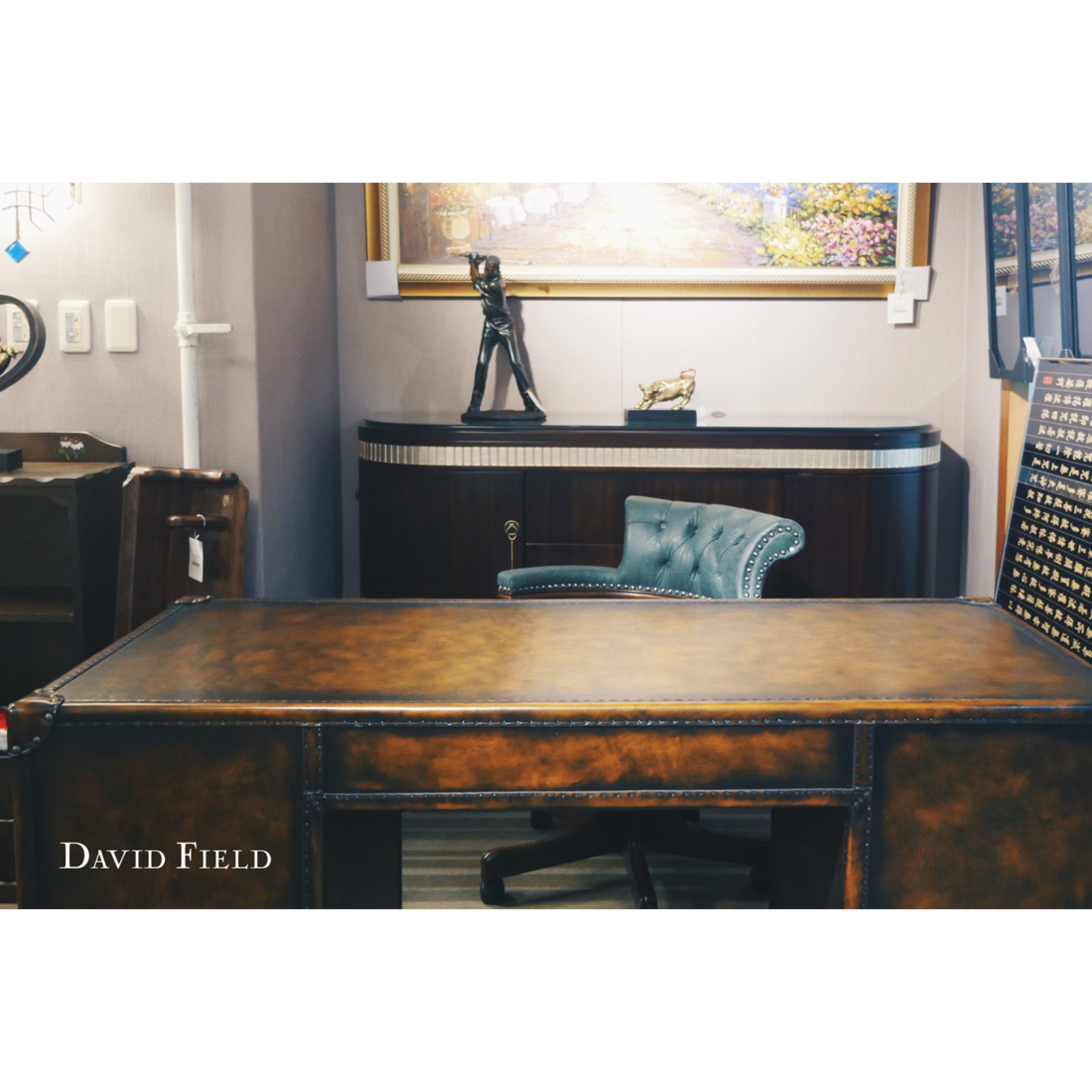 ST171皮箱書桌（皮面）