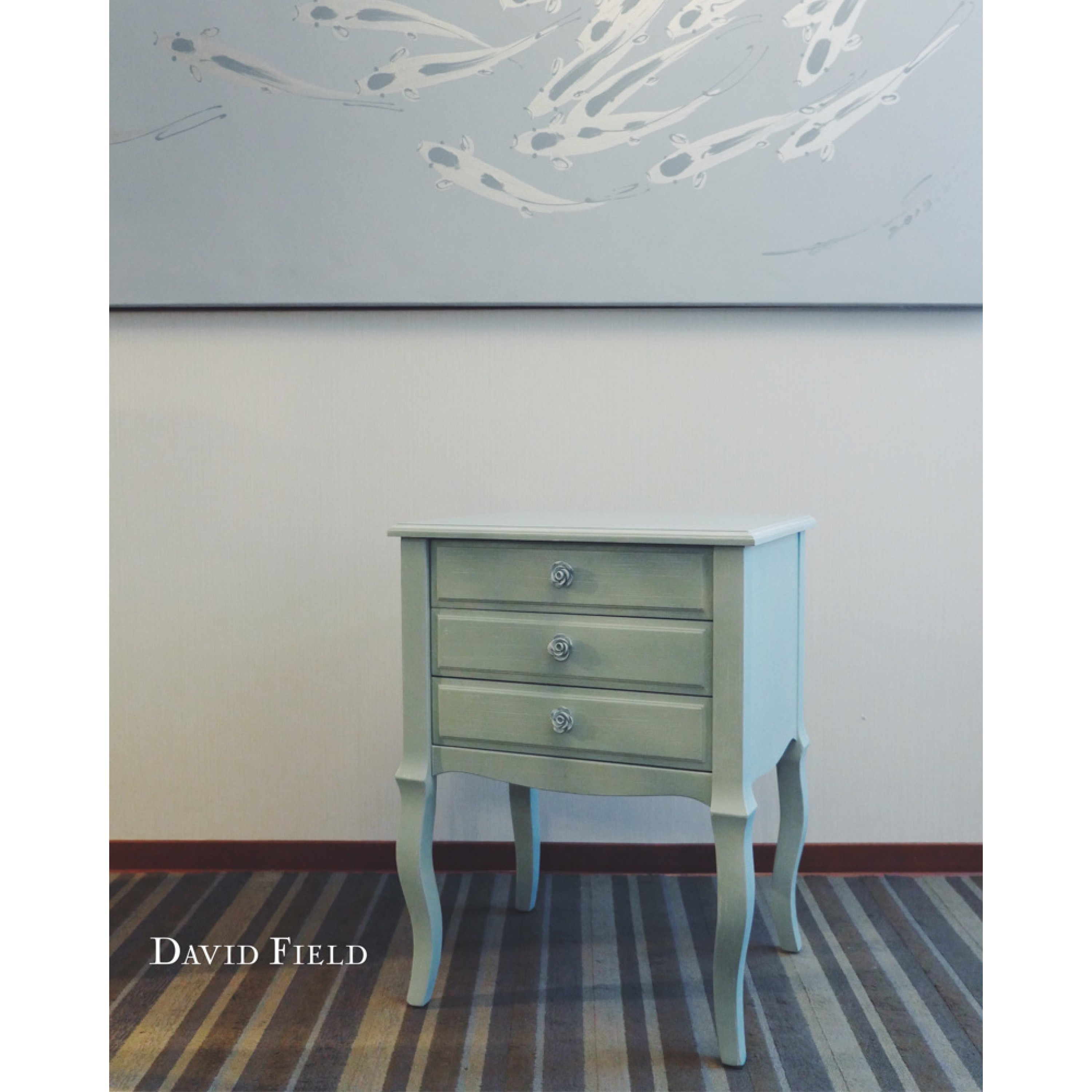 玫瑰把手二抽櫃