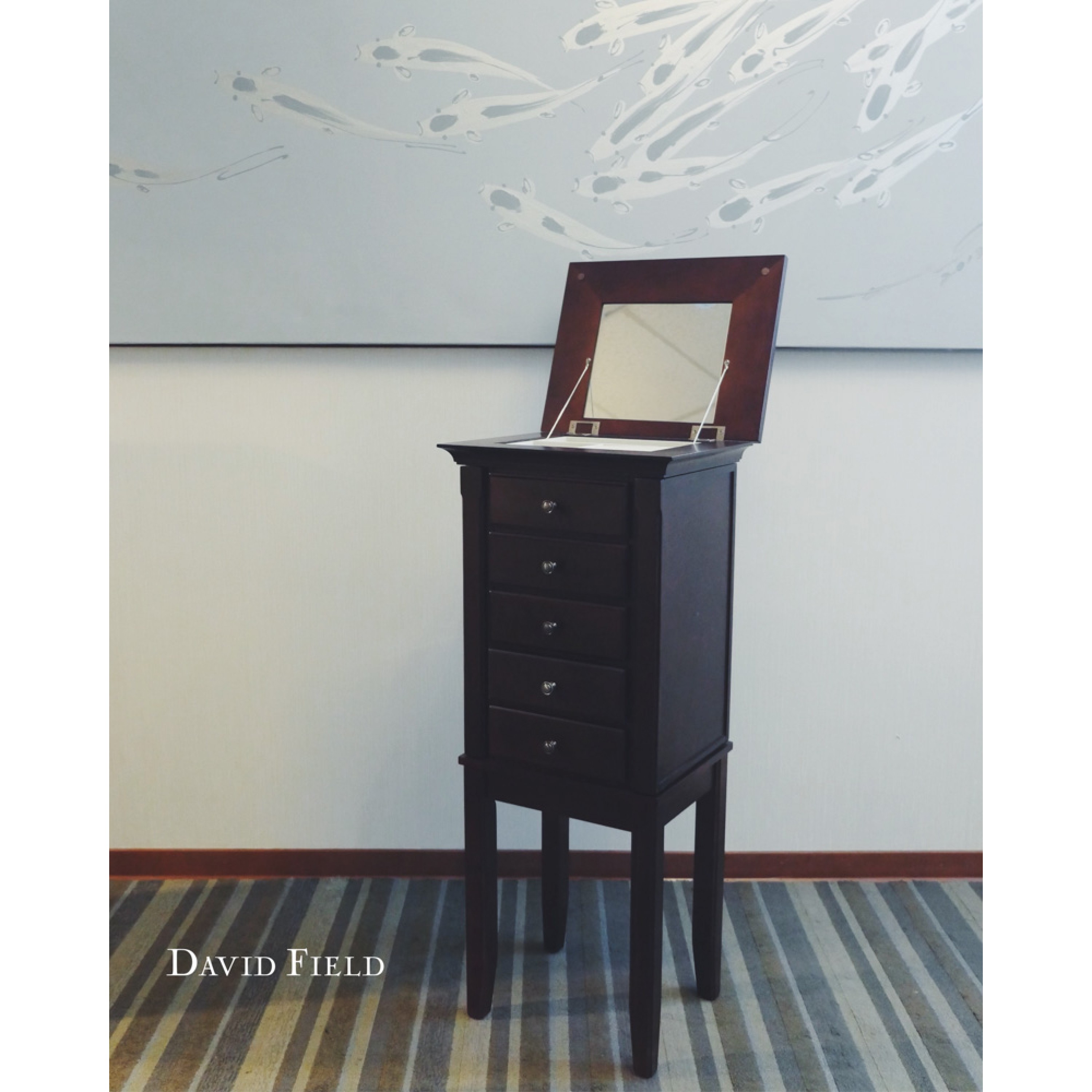 多功能原木五抽櫃