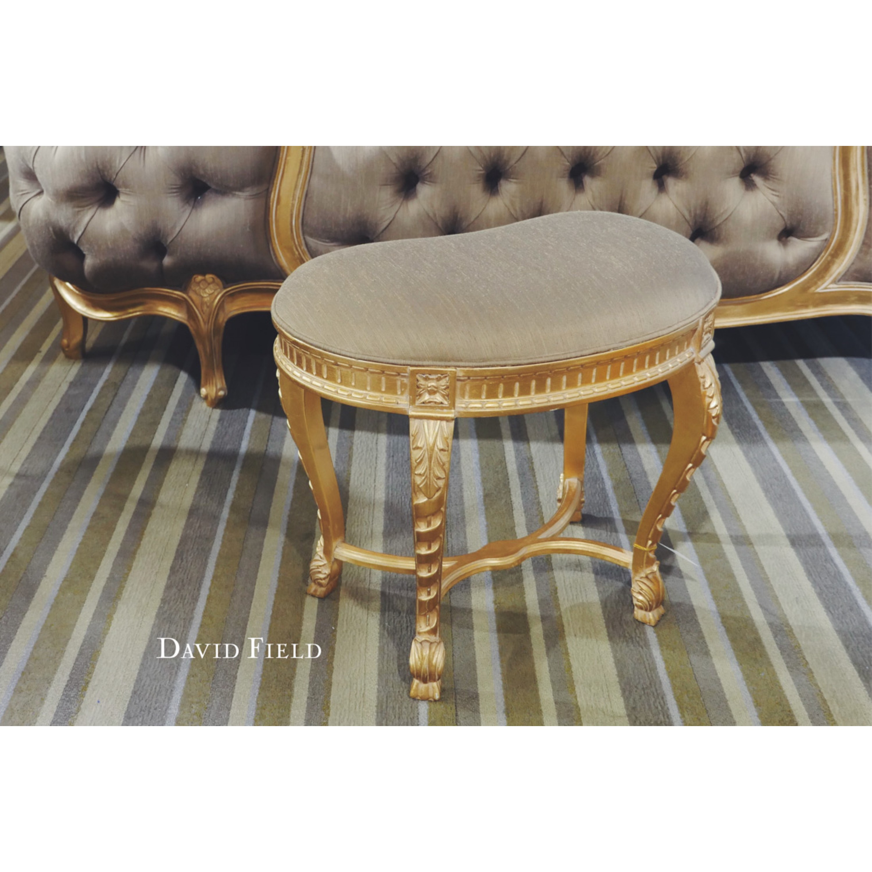 法蘭西金箔化妝凳